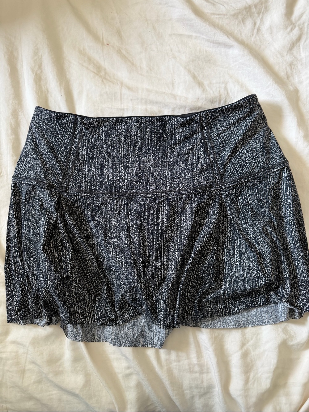 lululemon athletica Black & White Speckled Skirt